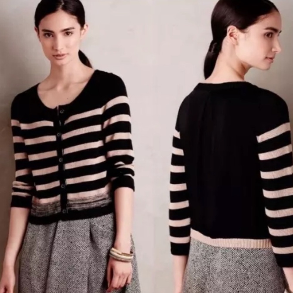 Anthropologie striped cardigan by Moth.